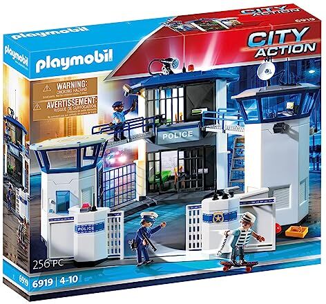 Playmobil City Action 6872 Police Command Center with Prison, For Children Ages 5+