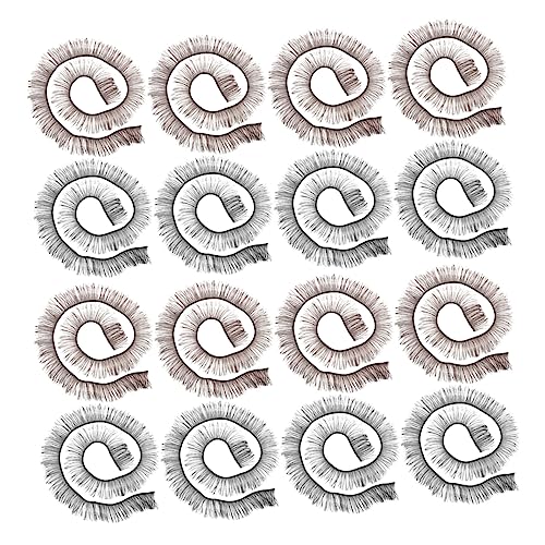 minkissy Accessori Make Up 20 Pezzi Bambola Ciglia Finte Fake Doll Eyelash Per Fai Per Bambole Baby Dolls Per Bambini Make up Prodotti Per L'infanzia Bambino Multicolore