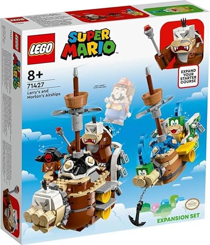 Lego Super Mario 71427 Set di Espansione Le Fortezze Volanti di Larry e Morton, Giocattolo con Personaggi