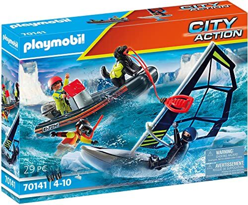 Playmobil City Action , Gommone della Guardia Costiera, dai 4 Anni