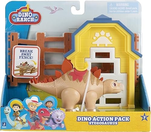 Giochi Preziosi Dino Ranch Brontosaurus Playset Action con Dinosauro, il Dinosauro è Articolato e Alto Circa 10 cm, Come Visto in TV, per Bambini a Partire dai 3 Anni,