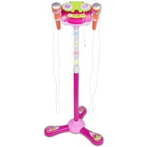 Bontempi TwinStage Mic Doppio Microfono da Palcoscenico con Connessione MP3 per Performance Strabilianti, Rosa, 360x360x890 mm Bontempi TwinStage Mic Doppio Microfono da Palcoscenico con Connessione MP3 per Performance Strabilianti, Rosa, 360x360x890 mm