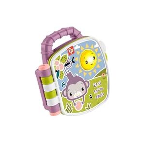 Fisher Price Libro interattivo con filastrocche della Scimmia Viola con Effetti sonori e Luminosi per Bambini dai 6 Mesi in su, Versione Francese, Fisher Price Libro interattivo con filastrocche della Scimmia Viola con Effetti sonori e Luminosi per Bambini dai 6 Mesi in su, Versione Francese,