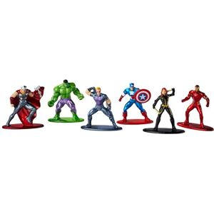 Jada Toys Marvel Avengers Diorama Pack, set da 6 pezzi, personaggi da collezione in metallo, 4 cm, dai 3 anni in su Jada Toys Marvel Avengers Diorama Pack, set da 6 pezzi, personaggi da collezione in metallo, 4 cm, dai 3 anni in su