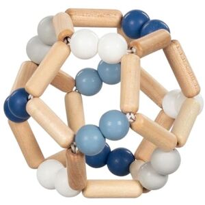 Goki baby Palla da afferrare in legno e silicone per bambini Made in Germany, blu, ragazzo, giocattolo naturale per le abilità motorie per promuovere il riflesso di presa e lo sviluppo del Goki baby Palla da afferrare in legno e silicone per bambini Made in Germany, blu, ragazzo, giocattolo naturale per le abilità motorie per promuovere il riflesso di presa e lo sviluppo del