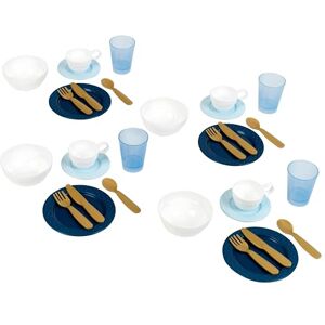 Theo Klein Set di stoviglie, Robuste ed Eleganti stoviglie Giocattolo per 4 Persone, Scodelle e Posate Color Oro Incluse, Giocattolo per Bambini dai 2 Anni Theo Klein Set di stoviglie, Robuste ed Eleganti stoviglie Giocattolo per 4 Persone, Scodelle e Posate Color Oro Incluse, Giocattolo per Bambini dai 2 Anni