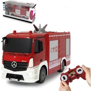 JAMARA Vigili del Fuoco TLF con Funzione di spruzzo Mercedes-Benz Antos 1:26 2,4GHz – Vera Funzione spruzzo, Serbatoio Acqua Grande, Getto d´Acqua direzionabile, Luci JAMARA Vigili del Fuoco TLF con Funzione di spruzzo Mercedes-Benz Antos 1:26 2,4GHz – Vera Funzione spruzzo, Serbatoio Acqua Grande, Getto d´Acqua direzionabile, Luci