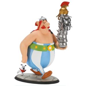 Plastoy Asterix Figurina Obelix con pila di elmi e Idéfix Plastica 22 cm Plastoy Asterix Figurina Obelix con pila di elmi e Idéfix Plastica 22 cm