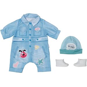 BABY born Deluxe Completino di Jeans per Bambole da 43 cm Include Tutina, Cappello e Scarpe Facile per Le Mani Piccole Promuove empatia e abilità sociali età: 3+ Anni BABY born Deluxe Completino di Jeans per Bambole da 43 cm Include Tutina, Cappello e Scarpe Facile per Le Mani Piccole Promuove empatia e abilità sociali età: 3+ Anni