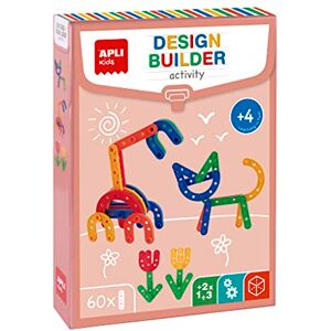 APLI Kids Set di costruzione Design Builder 60 pezzi per costruire veicoli, animali e personaggi Include 8 tessere con esempi APLI Kids Set di costruzione Design Builder 60 pezzi per costruire veicoli, animali e personaggi Include 8 tessere con esempi