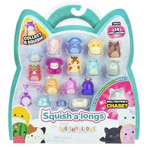 Squish-a-longs Confezione da 14 Serie 2, Wave 2 (14) Mini-Squish da 2,5 cm con (4) Accessori, (1) Attacco ad anello e (1) Guida per collezionisti Collezione, Commercio e Gioca Squish-a-longs Confezione da 14 Serie 2, Wave 2 (14) Mini-Squish da 2,5 cm con (4) Accessori, (1) Attacco ad anello e (1) Guida per collezionisti Collezione, Commercio e Gioca