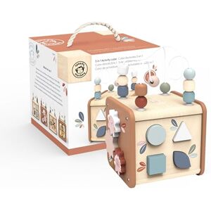 Speedy Monkey 5 in 1 Activity Cube 21,8 x 21 x 34 cm colorato, Giocattolo in Legno per Bambini, Dettagli curati, Ottima Idea Regalo Speedy Monkey 5 in 1 Activity Cube 21,8 x 21 x 34 cm colorato, Giocattolo in Legno per Bambini, Dettagli curati, Ottima Idea Regalo