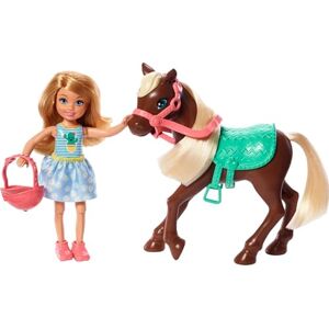 Barbie Playset Bambola Chelsea con Pony e Accessori, Giocattolo per Bambini 3+ Anni, Barbie Playset Bambola Chelsea con Pony e Accessori, Giocattolo per Bambini 3+ Anni,