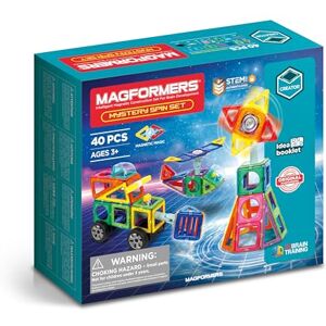 Magformers Mystery Spin Set da 40 pezzi, mattoncini magnetici, giocattolo da costruzione, multicolore, 3-99 anni, Magformers Mystery Spin Set da 40 pezzi, mattoncini magnetici, giocattolo da costruzione, multicolore, 3-99 anni,