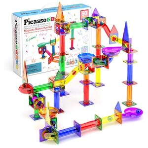 PicassoTiles Marmo Esegui 50 pezzi Set gioco giocattolo pista da corsa con piastrelle magnetiche Costruzione e apprendimento STEM, Costruzione di magneti educativi Età 3-8+ anni PicassoTiles Marmo Esegui 50 pezzi Set gioco giocattolo pista da corsa con piastrelle magnetiche Costruzione e apprendimento STEM, Costruzione di magneti educativi Età 3-8+ anni