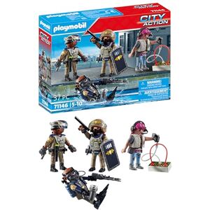Playmobil City Action unità Speciale, Set 4 Personaggi, Include Un sommozzatore, Un coordinatore delle operazioni, Un Ufficiale e Un Cattivo, Giocattolo per Bambini dai 5 Anni in su Playmobil City Action unità Speciale, Set 4 Personaggi, Include Un sommozzatore, Un coordinatore delle operazioni, Un Ufficiale e Un Cattivo, Giocattolo per Bambini dai 5 Anni in su