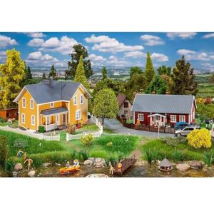 FALLER Set di 2 modellini di casa svedese, diversi FALLER Set di 2 modellini di casa svedese, diversi