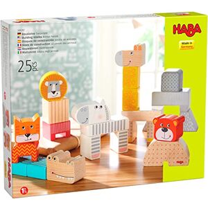 HABA Giocattolo in Legno PEFC Blocchi di Costruzione La sfilata degli Animali 18 Mesi in più HABA Giocattolo in Legno PEFC Blocchi di Costruzione La sfilata degli Animali 18 Mesi in più