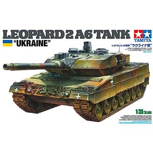 Tamiya 1:35 BW KPz Leopard 2 A6 (3) Ukr. Modellino di modello, kit di montaggio in plastica, kit da assemblare, carro armato Tamiya 1:35 BW KPz Leopard 2 A6 (3) Ukr. Modellino di modello, kit di montaggio in plastica, kit da assemblare, carro armato