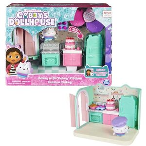 DREAMWORKS GABBY'S DOLLHOUSE Gabby's Dollhouse, La cucina di gattino Dolcetto, mini playset stanze della casa, giochi per bambini dai 3 anni in su DREAMWORKS GABBY'S DOLLHOUSE Gabby's Dollhouse, La cucina di gattino Dolcetto, mini playset stanze della casa, giochi per bambini dai 3 anni in su