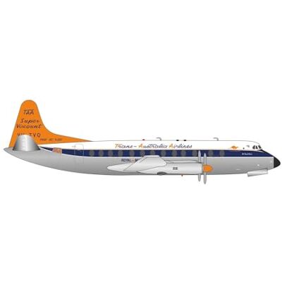 Herpa modello di aereo TAA Trans Australian Airlines Vickers Viscount 800 – VH-TVQ in scala 1:200 modello di aereo, pezzo da collezione, miniatura deco, statuetta con supporto in metallo Herpa modello di aereo TAA Trans Australian Airlines Vickers Viscount 800 – VH-TVQ in scala 1:200 modello di aereo, pezzo da collezione, miniatura deco, statuetta con supporto in metallo