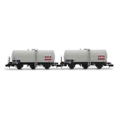 ARNOLD SNCF, Set di 2 Carri cisterna a 3 Assi, Avia, epIV Carri Merci ARNOLD SNCF, Set di 2 Carri cisterna a 3 Assi, Avia, epIV Carri Merci