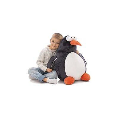 NICI Jorge Thunder Pinguino di peluche morbido, tenero pupazzo per coccole e giochi, per adulti e bambini, 60 cm, grigio NICI Jorge Thunder Pinguino di peluche morbido, tenero pupazzo per coccole e giochi, per adulti e bambini, 60 cm, grigio