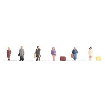 NOCH Personaggi viaggiatori Dipinti a Mano Track Z, Ideali per stazioni ferroviarie e marciapiedi, Set di Personaggi per modellismo NOCH Personaggi viaggiatori Dipinti a Mano Track Z, Ideali per stazioni ferroviarie e marciapiedi, Set di Personaggi per modellismo