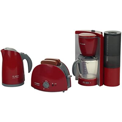 Theo Klein 9580 Set per la prima colazione, Set da cucina composto da tostapane, macchina per il caffè e bollitore, Giocattolo per bambini a partire dai 3 anni di età Theo Klein 9580 Set per la prima colazione, Set da cucina composto da tostapane, macchina per il caffè e bollitore, Giocattolo per bambini a partire dai 3 anni di età