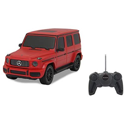 JAMARA Mercedes AMG G63 1:24 2,4 GHz, Licenza Ufficiale, Circa 1 Ora di Guida a Circa 9 km/h, Dettagli Perfettamente rifiniti, Lavorazione di Alta qualità, Colore: Rosso JAMARA Mercedes AMG G63 1:24 2,4 GHz, Licenza Ufficiale, Circa 1 Ora di Guida a Circa 9 km/h, Dettagli Perfettamente rifiniti, Lavorazione di Alta qualità, Colore: Rosso