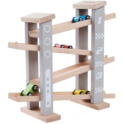 Eichhorn Pista da Corsa in Legno con 4 Veicoli, 5-TLG, promuove l'osservazione e Le capacità motorie, in Legno di faggio Certificato FSC, 33 x 30 cm, a Partire da 1 Anno Eichhorn Pista da Corsa in Legno con 4 Veicoli, 5-TLG, promuove l'osservazione e Le capacità motorie, in Legno di faggio Certificato FSC, 33 x 30 cm, a Partire da 1 Anno
