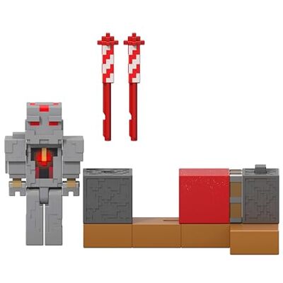 Mattel Minecraft Lanciatore di fuochi d'artificio di Protector, set Serie Pietra rossa ispirato al videogioco con personaggio, 2 accessori e funzionalità di lancio, 6+ anni, Mattel Minecraft Lanciatore di fuochi d'artificio di Protector, set Serie Pietra rossa ispirato al videogioco con personaggio, 2 accessori e funzionalità di lancio, 6+ anni,
