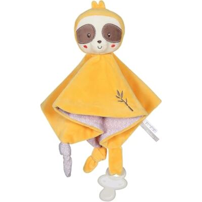Gipsy TOYS – PIREZZA – DOUDOU CARRE – GAMMA BAMBOO – 24 CM S/CARTA – GIALLO E MARRONE – 1° EZZA Gipsy TOYS – PIREZZA – DOUDOU CARRE – GAMMA BAMBOO – 24 CM S/CARTA – GIALLO E MARRONE – 1° EZZA