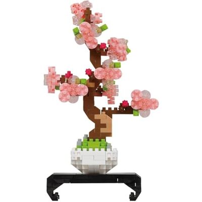 nanoblock Bandai – – Bonsai Sakura – Mini figura in mattoncini – Gioco di costruzione – Kit costruzione figure piante Bonsai con fiori rosa in pixel – Pianta da costruire in mini-mattoncini – NBC225 nanoblock Bandai – – Bonsai Sakura – Mini figura in mattoncini – Gioco di costruzione – Kit costruzione figure piante Bonsai con fiori rosa in pixel – Pianta da costruire in mini-mattoncini – NBC225