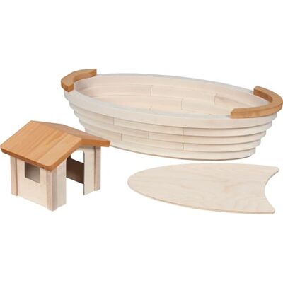 Goki HOLZTIGER Arca di Noè in Legno Fatto a Mano in Acero, Colori a Base d'Acqua, promuove l'immaginazione e la creatività dei Bambini, Made in Europe, 69 x 36 x 31 cm, Set da 3 Pezzi, a Partire Goki HOLZTIGER Arca di Noè in Legno Fatto a Mano in Acero, Colori a Base d'Acqua, promuove l'immaginazione e la creatività dei Bambini, Made in Europe, 69 x 36 x 31 cm, Set da 3 Pezzi, a Partire