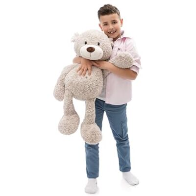 NICI Finni Orsetto di peluche morbido, tenero pupazzo per coccole e giochi, per adulti e bambini, 70 cm, grigio NICI Finni Orsetto di peluche morbido, tenero pupazzo per coccole e giochi, per adulti e bambini, 70 cm, grigio
