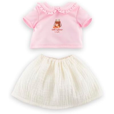 Corolle T-Shirt & Gonna Piccolo Explorer, Indumento Poupon 30 cm, da 18 mesi, Corolle T-Shirt & Gonna Piccolo Explorer, Indumento Poupon 30 cm, da 18 mesi,