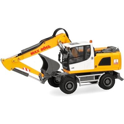 Herpa camion in miniatura Liebherr escavatore mobile A920 "Max Bögl", miniatura in scala 1:87, pezzo da collezione, Made in Germany, plastica Herpa camion in miniatura Liebherr escavatore mobile A920 "Max Bögl", miniatura in scala 1:87, pezzo da collezione, Made in Germany, plastica