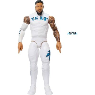 WWE Mattel Main Event Jey Uso, Superstar collezionabile Series 161, action figure con 14 punti di articolazione e aspetto realistico, giocattolo per bambini, 6+ anni, WWE Mattel Main Event Jey Uso, Superstar collezionabile Series 161, action figure con 14 punti di articolazione e aspetto realistico, giocattolo per bambini, 6+ anni,