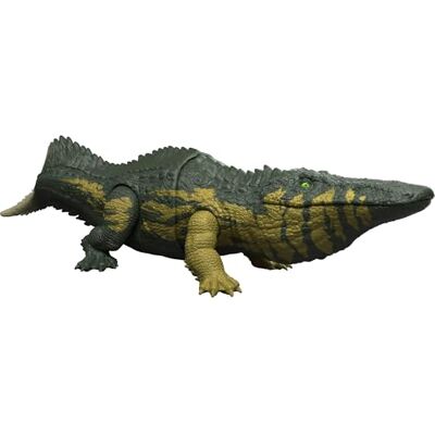 Mattel Jurassic World Stomatosuchus Ruggito Selvaggio, dinosauro snodato con luci e suoni, premi il tasto e attiva ruggiti feroci e mosse d'attacco feroci, Mattel Jurassic World Stomatosuchus Ruggito Selvaggio, dinosauro snodato con luci e suoni, premi il tasto e attiva ruggiti feroci e mosse d'attacco feroci,