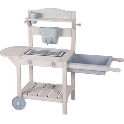 roba Cucina BBQ Giocattolo Esterno, Giardino, Terrazza, Aria Aperta Legno Certificato FSC Robusta e Resistente alle Intemperie dai 18 Mesi Grigio roba Cucina BBQ Giocattolo Esterno, Giardino, Terrazza, Aria Aperta Legno Certificato FSC Robusta e Resistente alle Intemperie dai 18 Mesi Grigio
