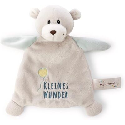 NICI Asciugamano per neonati e bambini, motivo: orsacchiotto, 20 x 17 cm, colore: grigio NICI Asciugamano per neonati e bambini, motivo: orsacchiotto, 20 x 17 cm, colore: grigio
