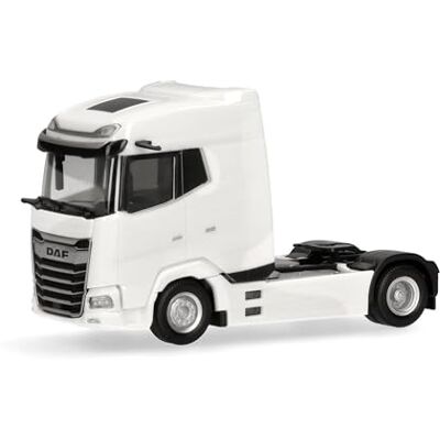 Herpa modello camion DAF XG facelift trattore stradale 2 assi, bianco, miniatura in scala 1:87, pezzo da collezione, Made in Germany, plastica Herpa modello camion DAF XG facelift trattore stradale 2 assi, bianco, miniatura in scala 1:87, pezzo da collezione, Made in Germany, plastica