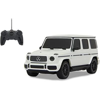 JAMARA – Mercedes AMG G63 1:24 2,4 GHz – Licenza Ufficiale, Fino a 1 Ora di Guida a Circa 9 km/h, Dettagli Perfettamente riproducibili, Lavorazione di Alta qualità, Bianco JAMARA – Mercedes AMG G63 1:24 2,4 GHz – Licenza Ufficiale, Fino a 1 Ora di Guida a Circa 9 km/h, Dettagli Perfettamente riproducibili, Lavorazione di Alta qualità, Bianco