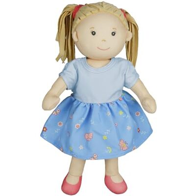 Heless Bambola di pezza Bambina NELA con Vestito Blu da Mettere e togliere, Alta Circa 32 cm, Morbida Bambola da coccolare, Giocare e Amare Heless Bambola di pezza Bambina NELA con Vestito Blu da Mettere e togliere, Alta Circa 32 cm, Morbida Bambola da coccolare, Giocare e Amare