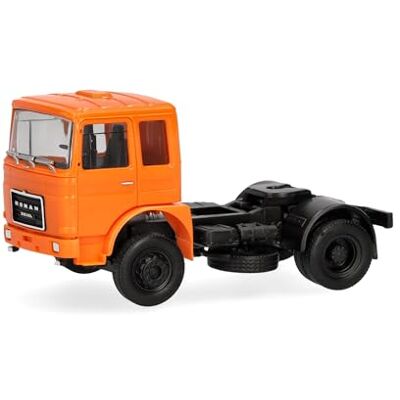 Herpa camion in miniatura Roman Diesel trattore stradale 2 assi, arancione (Deutrans), miniatura in scala 1:87, pezzo da collezione, Made in Germany, plastica Herpa camion in miniatura Roman Diesel trattore stradale 2 assi, arancione (Deutrans), miniatura in scala 1:87, pezzo da collezione, Made in Germany, plastica