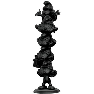Plastoy Collectoys Colonna di puffi nera opaca Plastoy Collectoys Colonna di puffi nera opaca