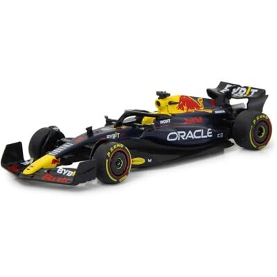 JAMARA Oracle Red Bull Racing RB19 Diecast 1:32 blu scuro Licenza ufficiale, verniciatura fedele all'originale, auto giocattolo JAMARA Oracle Red Bull Racing RB19 Diecast 1:32 blu scuro Licenza ufficiale, verniciatura fedele all'originale, auto giocattolo