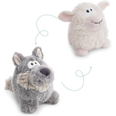 NICI Peluche Lupo con Funzione Reversibile 15 cm 2 in 1 Grigio Morbido – Ideale da abbracciare, per Giocare e Come Compagno a casa, all’Asilo o in Viaggio NICI Peluche Lupo con Funzione Reversibile 15 cm 2 in 1 Grigio Morbido – Ideale da abbracciare, per Giocare e Come Compagno a casa, all’Asilo o in Viaggio