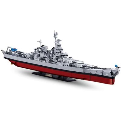 Sluban USS Missouri Kit da collezione militare con dettagli, 77 cm, colore: Grigio/Rosso Sluban USS Missouri Kit da collezione militare con dettagli, 77 cm, colore: Grigio/Rosso